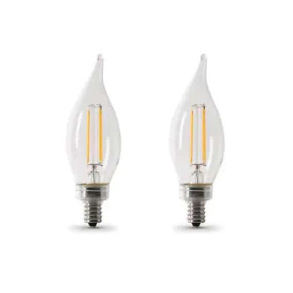 feit-electric-bpcfc60927cafil-2-rp-60-watt-equivalent-ba10-e12-candelabra-dimmable-filament-cec-clear-glass-chandelier-led-light-bulb-soft-white-2-pack