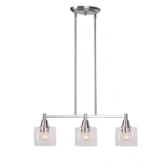 hampton-bay-hdp12070bn-oron-3-light-brushed-nickel-linear-island-pendant-hanging-light-kitchen-lighting-with-clear-glass-shades