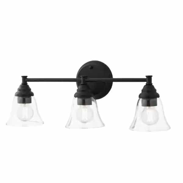 hampton-bay-hb3677-43-23-5-in-marsden-3-light-matte-black-transitional-bathroom-vanity-light-with-clear-glass-shades