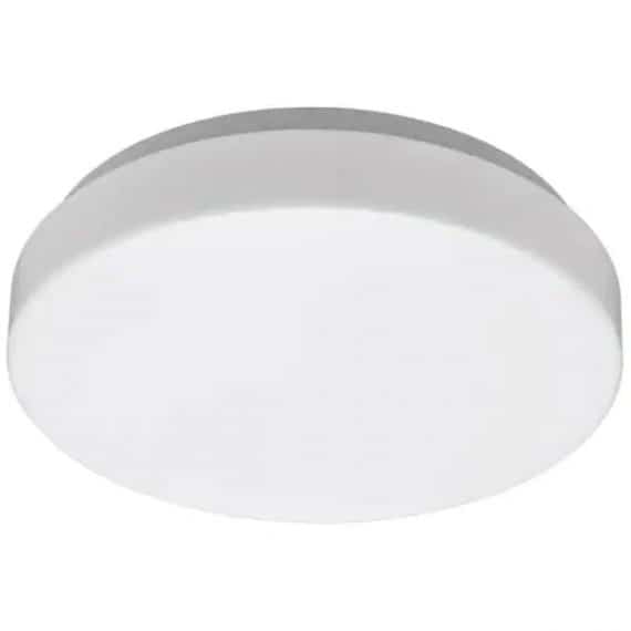 Commercial Electric 54663191 7 in. White Round Closet Light LED Flush Mount Ceiling Light 810 Lumens 4000K Bright White Bathroom Light Laundry Room