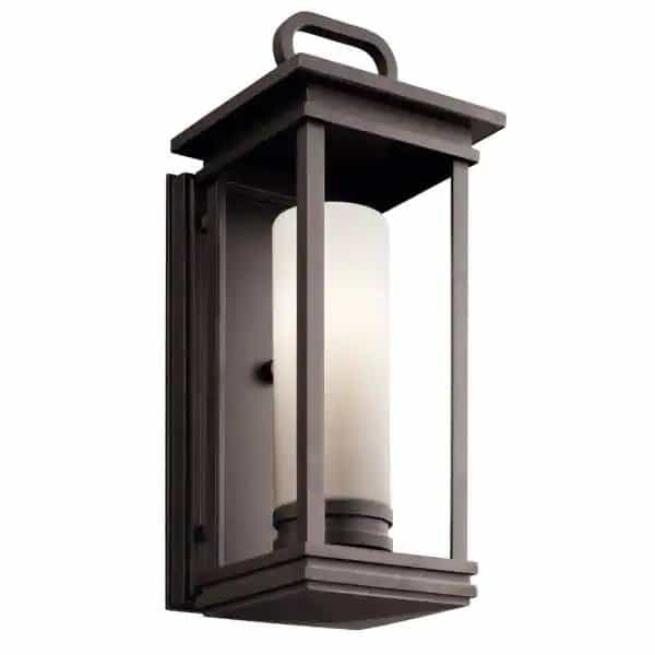 kichler-49475rz-south-hope-17-75-in-1-light-rubbed-bronze-outdoor-light-wall-sconce-with-satin-etched-cased-opal-glass-1-pack