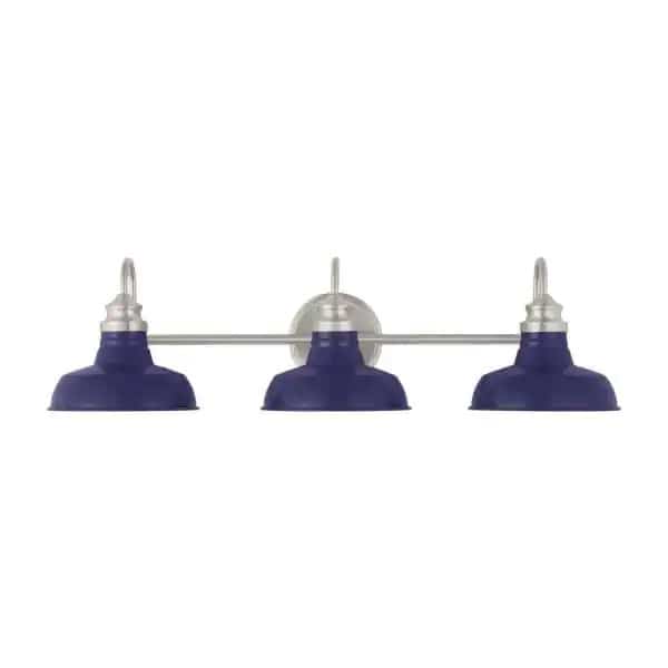 hampton-bay-hb3672-336-29-in-elmcroft-3-light-brushed-nickel-farmhouse-bathroom-vanity-light-with-cobalt-blue-metal-shades