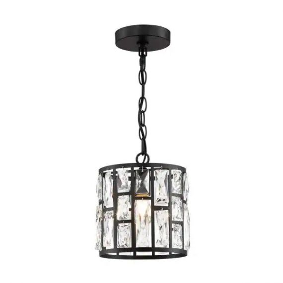 home-decorators-collection-30685-hbub-kristella-1-light-matte-black-pendant-with-clear-crystals