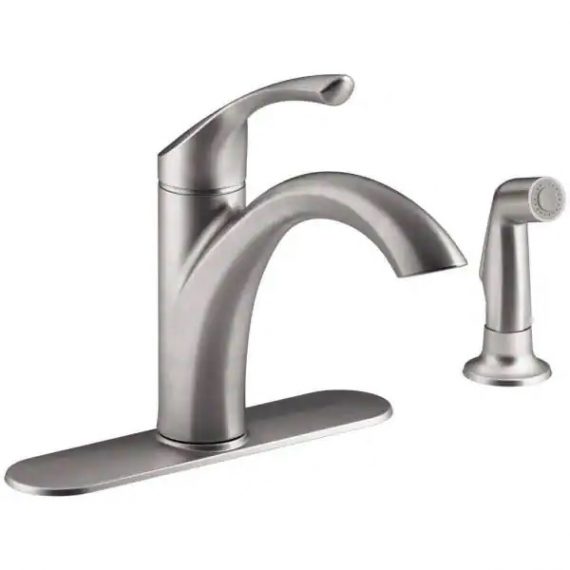 kohler-k-r72508-vs-mistos-single-handle-standard-kitchen-faucet-with-side-sprayer-in-stainless-steel
