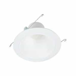 Halo RLD6069301EWHR RL 5 in. and 6 in. White Integrated LED Recessed Light Retrofit Trim at 3000K Soft White, Deep Baffle for Low Glare