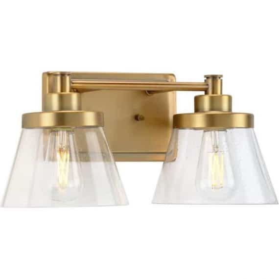 progress-lighting-p300349-163-hinton-collection-15-5-in-2-light-vintage-brass-clear-seeded-glass-farmhouse-bath-vanity-light