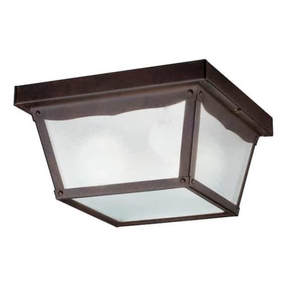 kichler-345tz-independence-2-light-tannery-bronze-outdoor-flush-mount-outdoor-light-with-clear-textured-glass-1-pack