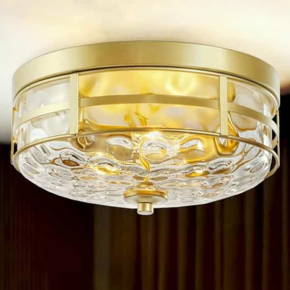 uolfin-y7rre6hd23695zf-amelia-3-light-brass-gold-flush-mount-light-with-water-ripple-glass-shade