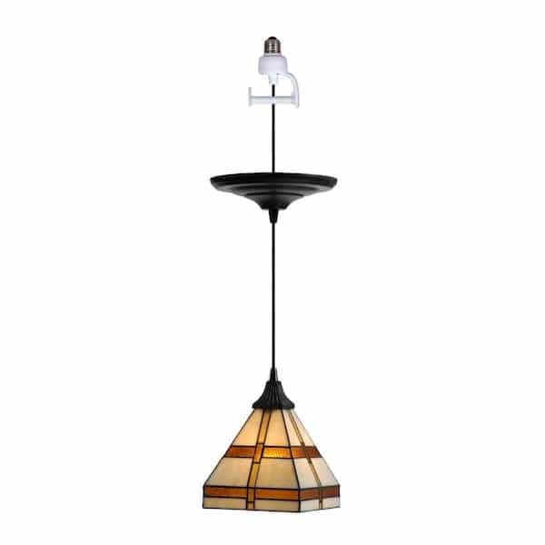 worth-home-products-pkn-2215-instant-pendant-1-light-recessed-light-conversion-kit-antique-bronze-craftsman-style-shade