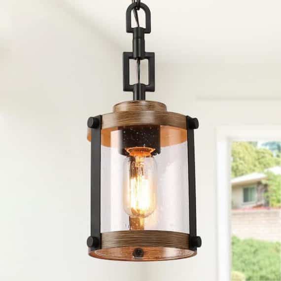lnc-3iquqnhd13508m6-modern-farmhouse-brown-chandelier-1-light-black-drum-mini-island-pendant-light-with-seeded-glass-shades
