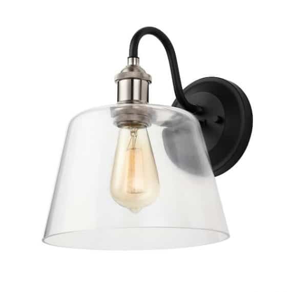 home-decorators-collection-hd-1853-i-sherman-9-in-1-light-black-wall-sconce-with-nickel-accents-and-clear-glass