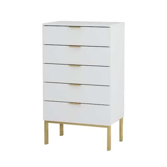 fufugaga-kf200157-02-5-drawer-white-wood-chest-drawer-dresser-storage-cabinet-organizer-with-metal-leg-41-1-in-h-x-23-6-in-w-x-15-7-in-d