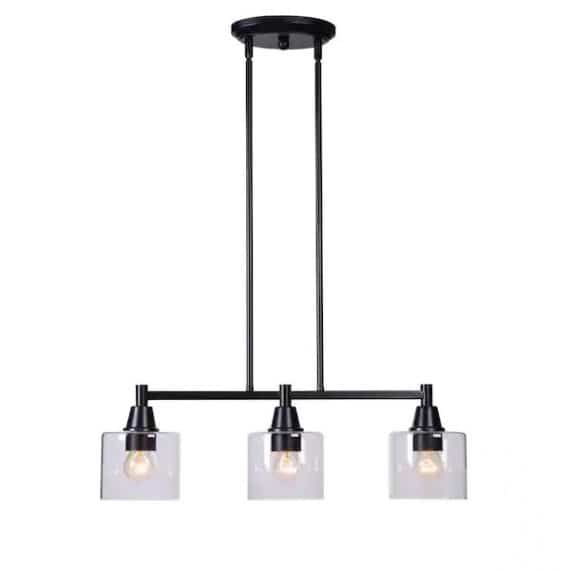 hampton-bay-hdp12070bl-oron-3-light-black-linear-island-pendant-hanging-light-kitchen-lighting-with-clear-glass-shades