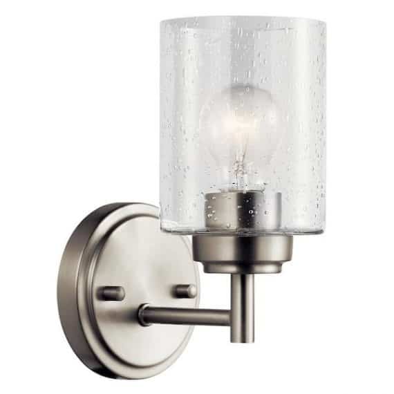 kichler-45910ni-winslow-1-light-brushed-nickel-bathroom-indoor-wall-sconce-with-clear-seeded-glass-shade