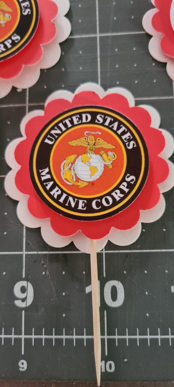 marine-corp-cupcake-toppers-12-personalized-birthday-party-retirement-boot-camp