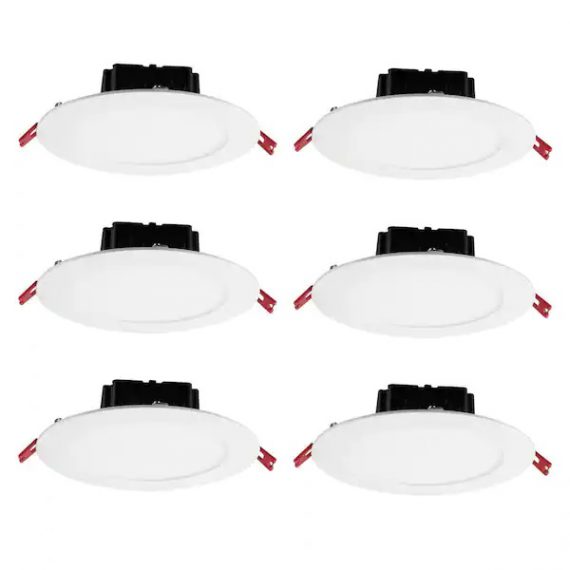 commercial-electric-91515-6-in-white-flush-round-wet-rated-led-integrated-recessed-lighting-kit-6-pack