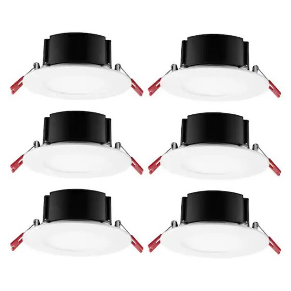 commercial-electric-91514-4-in-white-flush-round-wet-rated-led-integrated-recessed-lighting-kit-6-pack