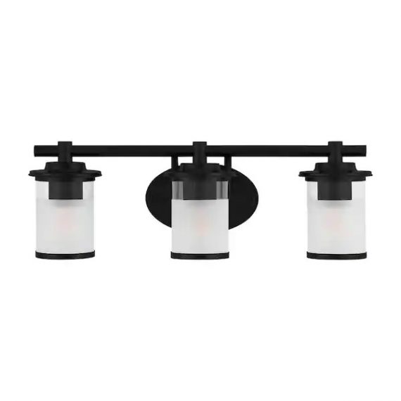 hampton-bay-hb2577-43-23-25-in-truitt-3-light-matte-black-transitional-bathroom-vanity-light-with-clear-and-sand-glass-shades