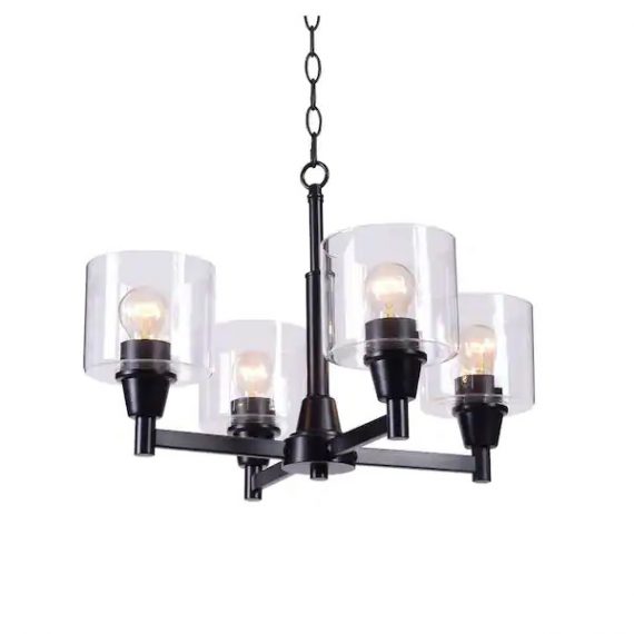 hampton-bay-hdp12069bl-oron-4-light-black-reversible-chandelier-with-clear-glass-shades-dining-room-chandelier