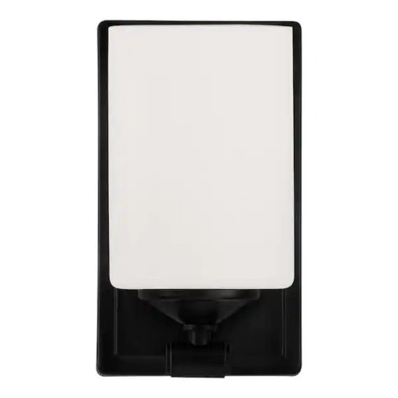 hampton-bay-ds17678s2-darlington-4-5-in-1-light-matte-black-indoor-wall-sconce-with-frosted-opal-glass-shade
