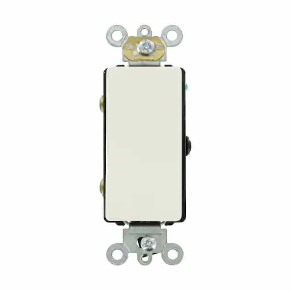 Leviton A5623-2W Decora Plus 20-Amp 120/277-Volt Antimicrobial Treated Plus 3-Way Rocker Switch, White