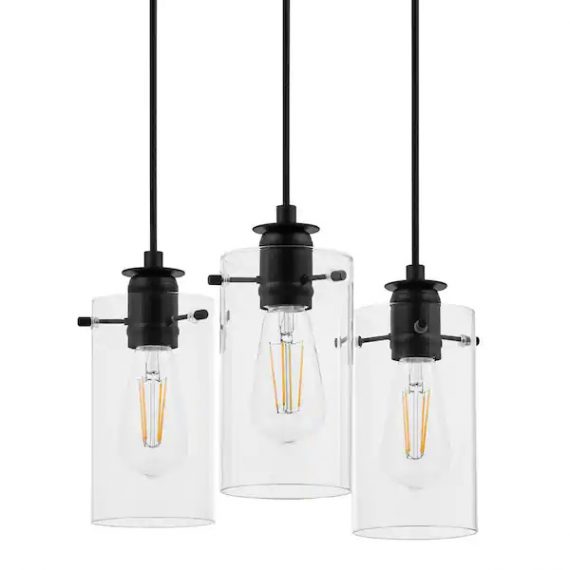 hampton-bay-hd4969c3-regan-3-light-matte-black-pendant-hanging-light-with-clear-glass-shades-industrial-kitchen-pendant-lighting