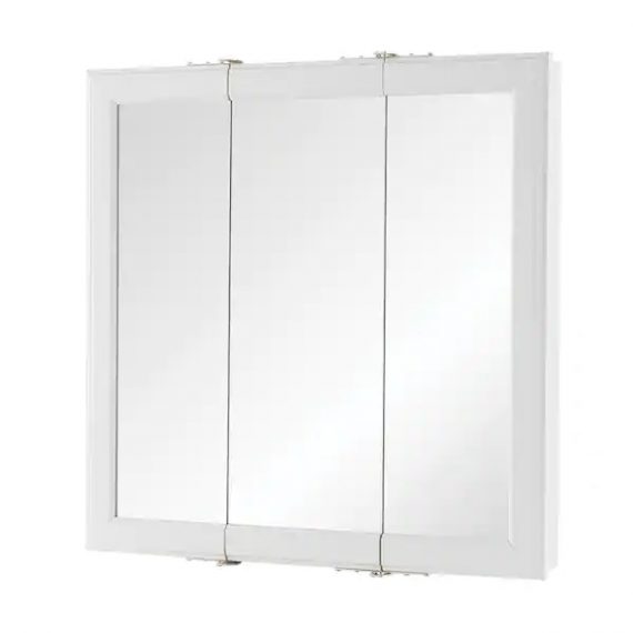 home-decorators-collection-45394-24-3-16-in-w-x-24-3-16-in-h-fog-free-framed-surface-mount-tri-view-bathroom-medicine-cabinet-in-white