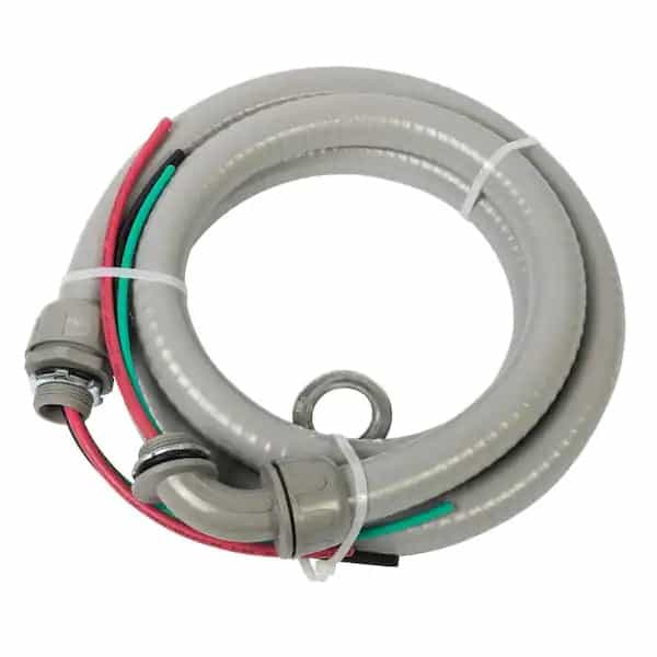 Bergen Industries BACWNM863 3/4 in. x 6 ft. 8/2 and 10/1 Non-Metallic Flexible Liquidtight A/C Electrical Whip (1-Pack)
