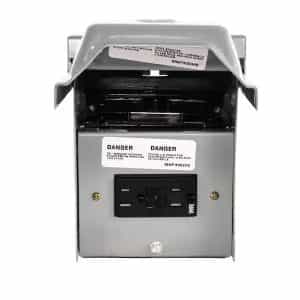 GE TFN60RGFRCP 60 Amp 240-Volt Non-Fuse AC Disconnect with GFCI Receptacle