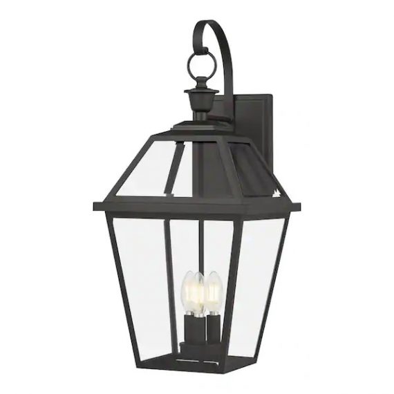 home-decorators-collection-jlw1603ax-01-mb-11-in-matte-black-french-quarter-gas-style-hardwired-outdoor-wall-lantern-sconce-clear-glass