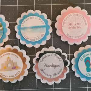CUSTOM 3-D Wedding Cupcake toppers 50 PERSONALIZED Your Design and Details