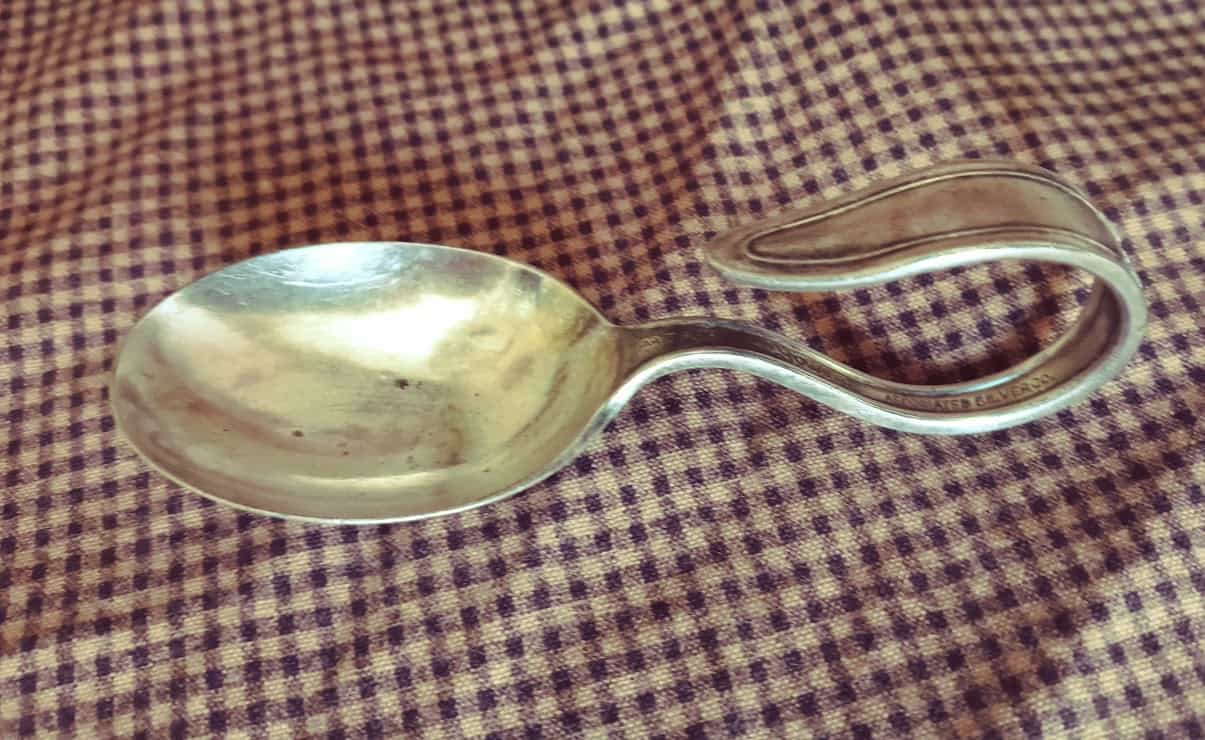 Yourex Associated Silver Co.1900’s Baby Feeding Spoon Patent Applied For