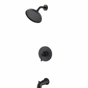 Glacier Bay Oswell 1005 129 783 Single-Handle 1-Spray Tub and Shower Faucet in Matte Black (Valve Included)