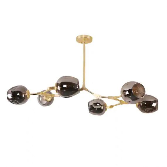 bella-depot-bd1031-6-yh-6-light-smoky-grey-modern-linear-chandelier-with-gold-adjustable-arms-and-glass-shades