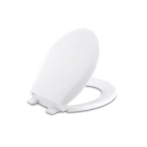 KOHLER K-R25782-A-0 Cachet Antimicrobial Round Closed Front Toilet Seat in White