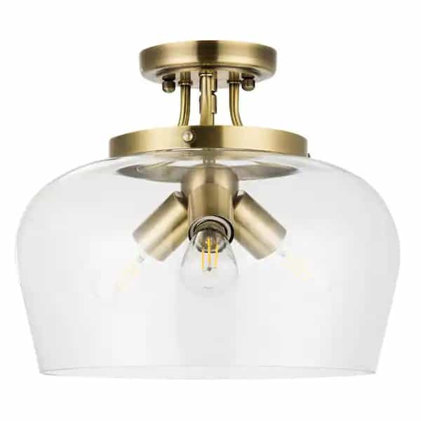merra-hcf-2806-gd-bnhd-1-11-in-3-light-antique-brass-semi-flush-mount-ceiling-light-with-glass-shade