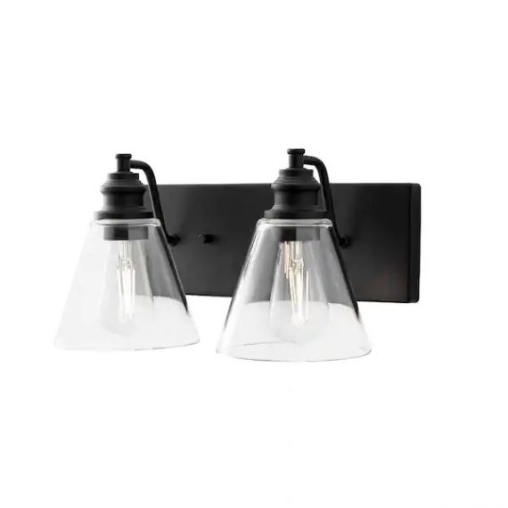 hampton-bay-1011hbmbdi-manor-15-3-in-2-light-matte-black-industrial-bathroom-vanity-light-with-clear-glass-shades