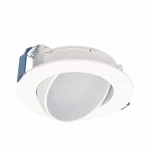 HALO HLA406VWFL9FS1EMWR HLA 4 in. Color Selectable (2700K-5000K) Canless Recessed Wide Beam Adjustable Gimbal Trim Integrated LED Kit