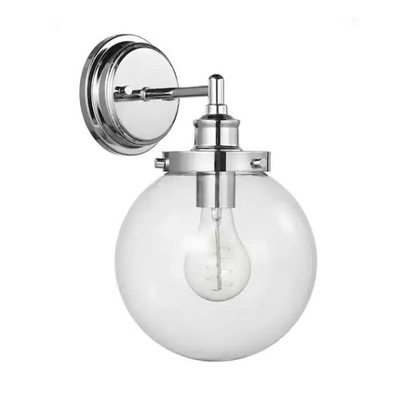 globe-electric-51477-milan-7-76-in-1-light-chrome-vanity-light-with-clear-glass-shade-and-vintage-edison-incandescent-bulb-included