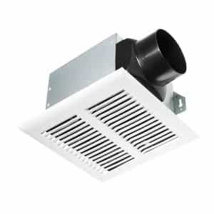 Hampton Bay 1004 181 635 80 CFM Ceiling Mount Room Side Installation Heavy-Duty Bathroom Exhaust Fan