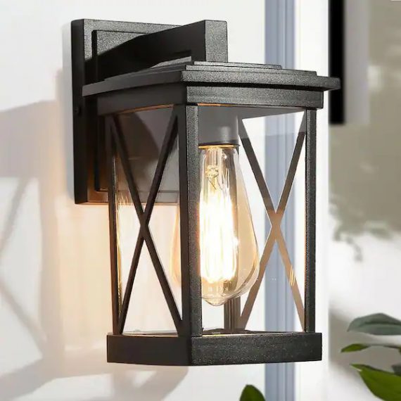 lnc-yvjvyyhd14751q8-1-light-black-hardwired-outdoor-rectangle-lantern-sconce-with-clear-glass-shade
