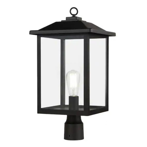 1-light-black-outdoor-post-lantern-light