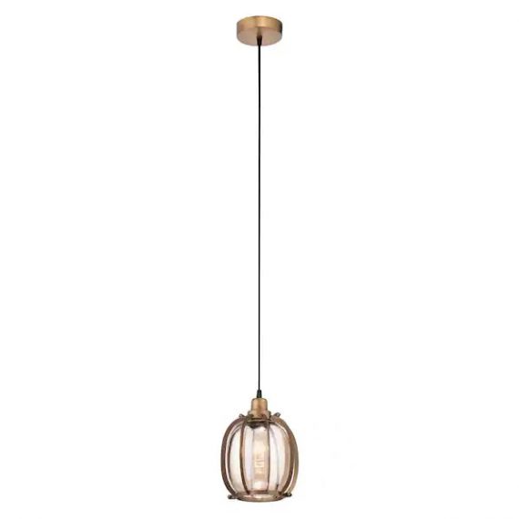 river-of-goods-20337-darcy-7-5-in-1-light-brushed-brass-oval-shaded-pendant-light-with-clear-glass-shade