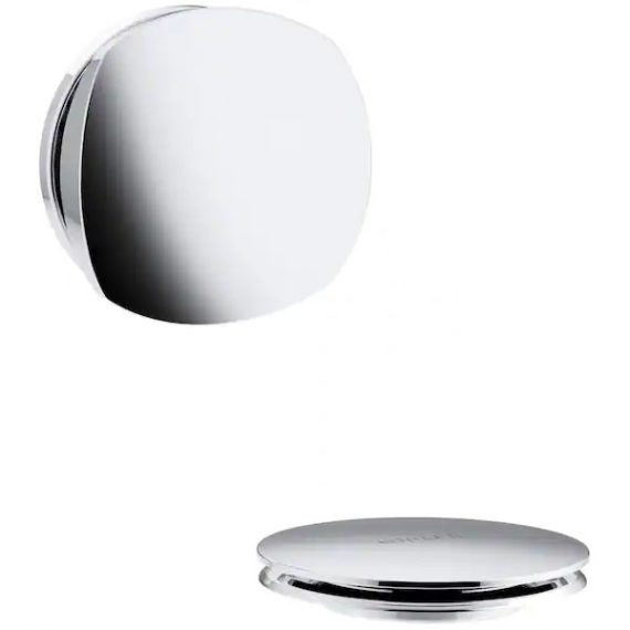 KOHLER KT37391CP PureFlo Rotary Turn Bath Drain Trim, Polished Chrome