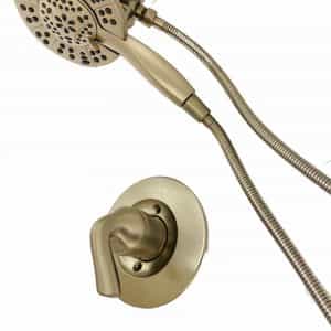 Delta 142840-SP-I Arvo In2ition Two-in-One Single-Handle 4-Spray Shower Faucet in Spotshield Brushed Nickel (Valve Included)
