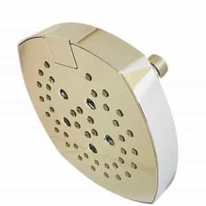 Delta 52663 Stryke 5-Spray 6 in. Single Tub Wall Mount Fixed H2Okinetic Shower Head in Chrome