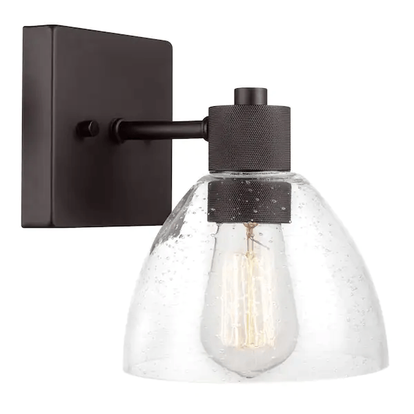 Globe Electric 44611 1Light Dark Bronze Outdoor Indoor Wall Lantern
