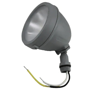 Commercial Electric SPTM-1403 14-Watt Hardwired Gray LED Landscape Flood Light Metal Spot Light, 1100 Lumens