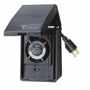 Intermatic HB11KD89 15 Amp 24-Hour Outdoor Plug-In Heavy Duty Timer, Black