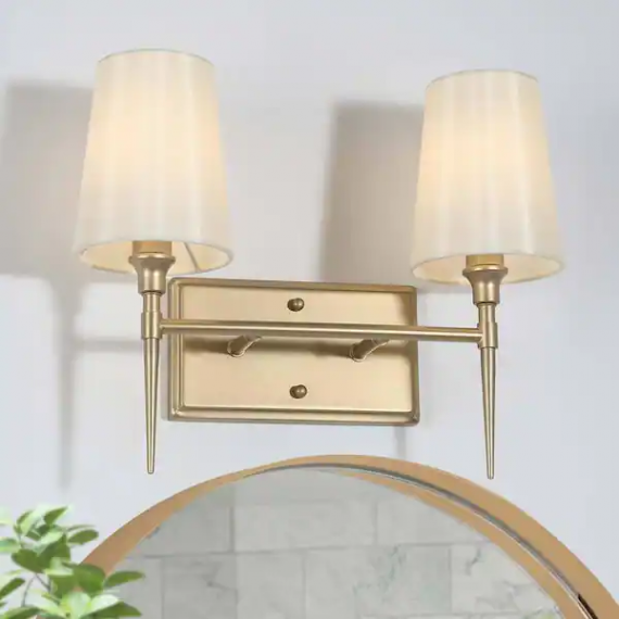 lnc-a6zafrhd14300r7-modern-classic-deep-gold-2-light-bathroom-powder-room-arched-mirror-vanity-light-with-white-cone-fabric-shades